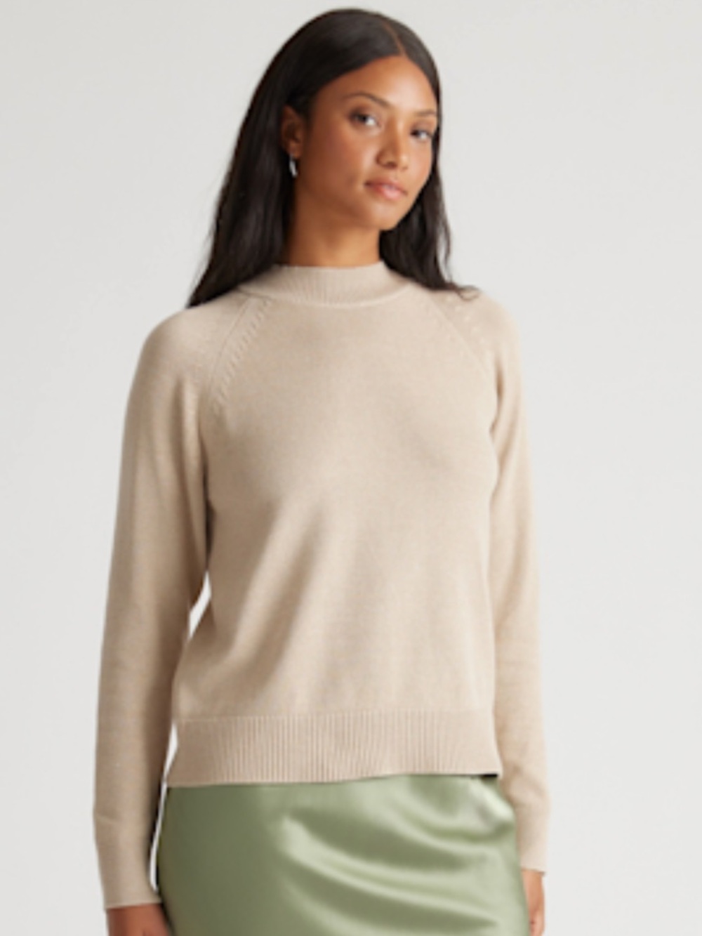 Quince 100% Organic Cotton Mockneck Sweater